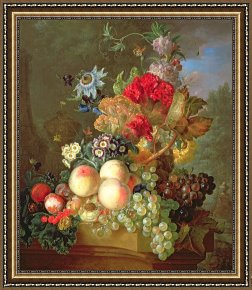 Still Life Framed Prints -  Still Life with Auriculus by Gerrit Van Leeuwen