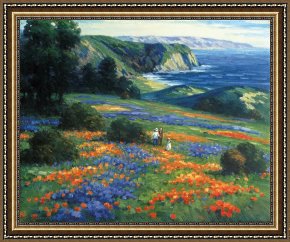 Floral Framed Prints - Floral Doman by Ghambaro