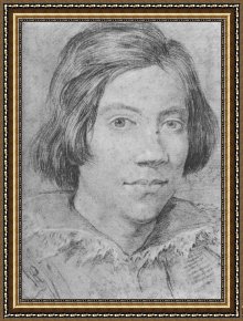 Lorenzo Framed Prints - Portrait of a Young Man by Gian Lorenzo Bernini