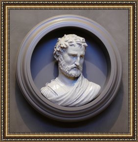 Bust Framed Prints - Bust of a Man by Girolamo Della Robbia