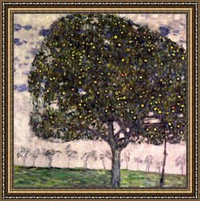 Tree Framed Prints - The Apple Tree II by Gustav Klimt