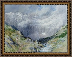 Gustave Dore Framed Prints - The Cirque at Gavarnie by Gustave Dore