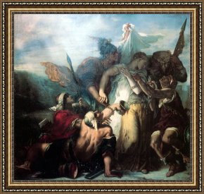 Song of The North Framed Prints - The Song of Songs by Gustave Moreau