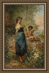 The Love Letter Framed Prints - The Love Letter by Hans Zatzka
