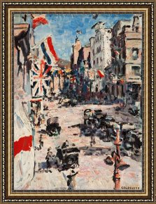 Royal Framed Prints - Royal Visit 1925 by Harry Caldecott