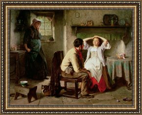 Execution Without Trial Under The Moorish Kings in Granada Framed Paintings - Jealousy and Flirtation by Haynes King