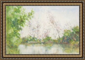 Tuke Framed Paintings - Mangrove Swamp by Henry Scott Tuke