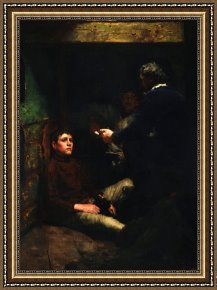 Tuke Framed Paintings - A Sailor's Yarn by Henry Tuke