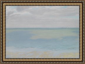 Herbert Framed Paintings - Study of Sky and Sea by Herbert Dalziel
