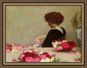 Herbert Framed Paintings - Pot Pourri by Herbert James Draper