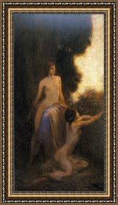 Herbert Framed Paintings - Reveil by Herbert James Draper