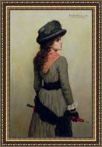 Herbert Framed Paintings - Denise by Herbert Schmalz