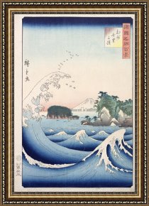 Waves, Framed Prints - The Wave by Hiroshige