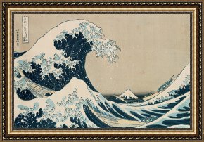 Waves, Framed Prints - The Great Wave of Kanagawa by Hokusai