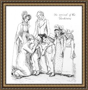 Hometown Pride Framed Prints - Scene From Pride And Prejudice By Jane Austen by Hugh Thomson