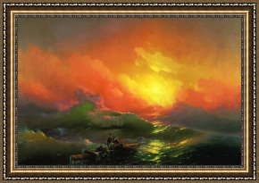 Waves, Framed Prints - Ninth Wave by Ivan Aivazovsky