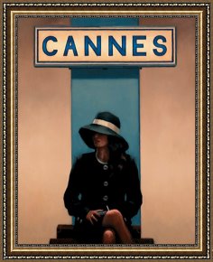 Eden Framed Paintings - Exit Eden by Jack Vettriano