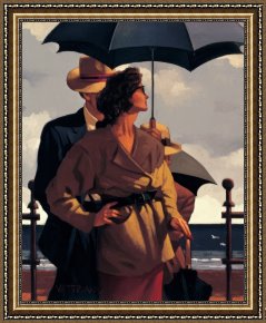 A Place Framed Prints - Right Time Right Place by Jack Vettriano