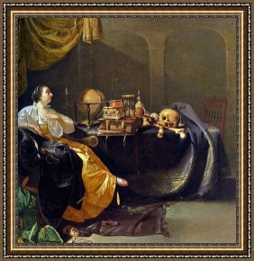 Ducks Framed Paintings - An Allegory of Faith by Jacob Duck