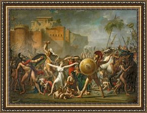 Woman with Cello Framed Prints - The Sabine Women by Jacques Louis David