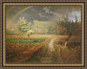 Spring Framed Prints - Spring at Barbizon by Jean-Francois Millet