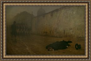 Execution Without Trial Under The Moorish Kings in Granada Framed Paintings - The Execution of Marshal Ney by Jean Leon Gerome
