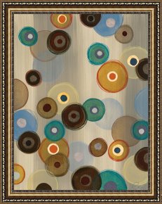 Round Midnight Framed Prints - Round And Round II by Jeni Lee