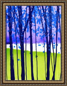 Tree Framed Prints - Landscape with Trees III by Jerome Lawrence