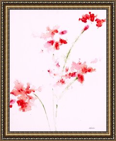 Romance Framed Prints - Romance Red IX by Jerome Lawrence