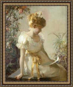 The Love Letter Framed Prints - The Love Letter by Jessie Elliot Gorst