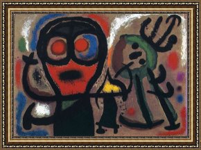 J.f.k. in Berlin, 1963 Framed Prints - Character And Bird, 1963 by Joan Miro