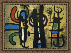 J.f.k. in Berlin, 1963 Framed Prints - Character And Bird Ii, 1963 by Joan Miro