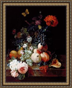 Still Life Framed Prints - Still Life by Johann Amandus Winck