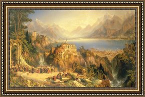 Song of The North Framed Prints - Celebrating the Grape Harvest Lake Orta North Italy by John Bell