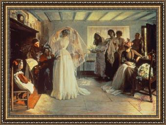 THE WEDDING MORNING by John Henry Frederick Bacon,Print