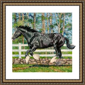 Saba at The Balcony VIII Black Dress Framed Prints - Black Power by John Lautermilch