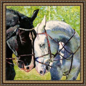 The Love Letter Framed Prints - Bridled Love by John Lautermilch