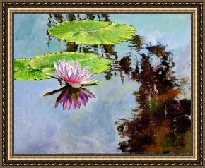 Beauty Framed Paintings - Composition of Beauty by John Lautermilch