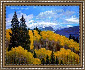 John Framed Prints - Natures Patterns - Rocky Mountains by John Lautermilch