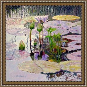 Bath Pastels Framed Paintings - Pastel Light by John Lautermilch