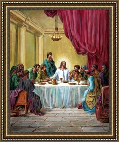 John Framed Prints - The Last Supper by John Lautermilch