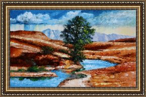 Living-waters Framed Prints - Tree Near Living Waters by John Lautermilch