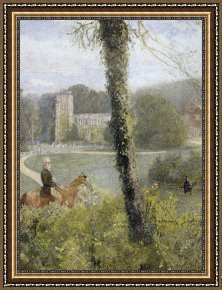 Song of The North Framed Prints - Man Riding to His Lady by John William North