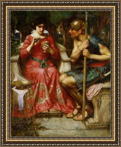 Oil Framed Prints - Jason And Medea 1907 Oil on Canvas by John William Waterhouse