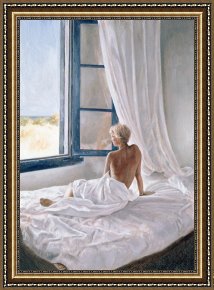 Unclothed Framed Paintings - Afternoon View by John Worthington
