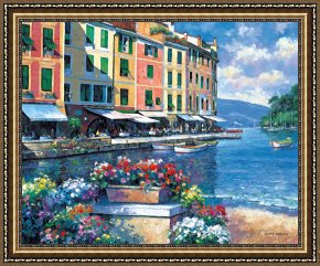 Reflections of Portofino Framed Prints - Reflections Of Portofino by John Zaccheo