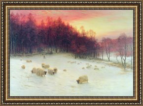A Quiet Evening Framed Prints - When the West with Evening Glows by Joseph Farquharson