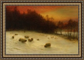 A Quiet Evening Framed Prints - When The West with Evening Glows by Joseph Farquharson