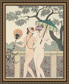 Naked Framed Paintings - Walking Around Naked As Much As We Can by Joseph Kuhn-Regnier