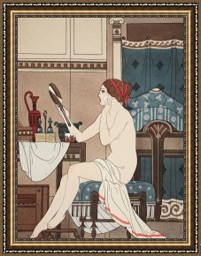 Oil Framed Prints - Wet With Cerate Made With Rose Oil by Joseph Kuhn-Regnier